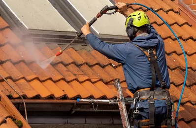 Démoussage et hydrofuge de toiture à Sénergues